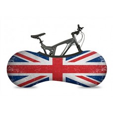 VELOSOCK Bicycle Bike Cover UK FLAG for Indoor Storage - Keeps floors and walls DIRT-FREE - Fits 99% of ALL ADULT Bicycles - B06XWW9TGX